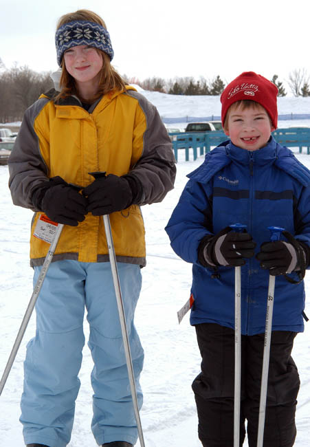 Shauna & Dylan Skiing